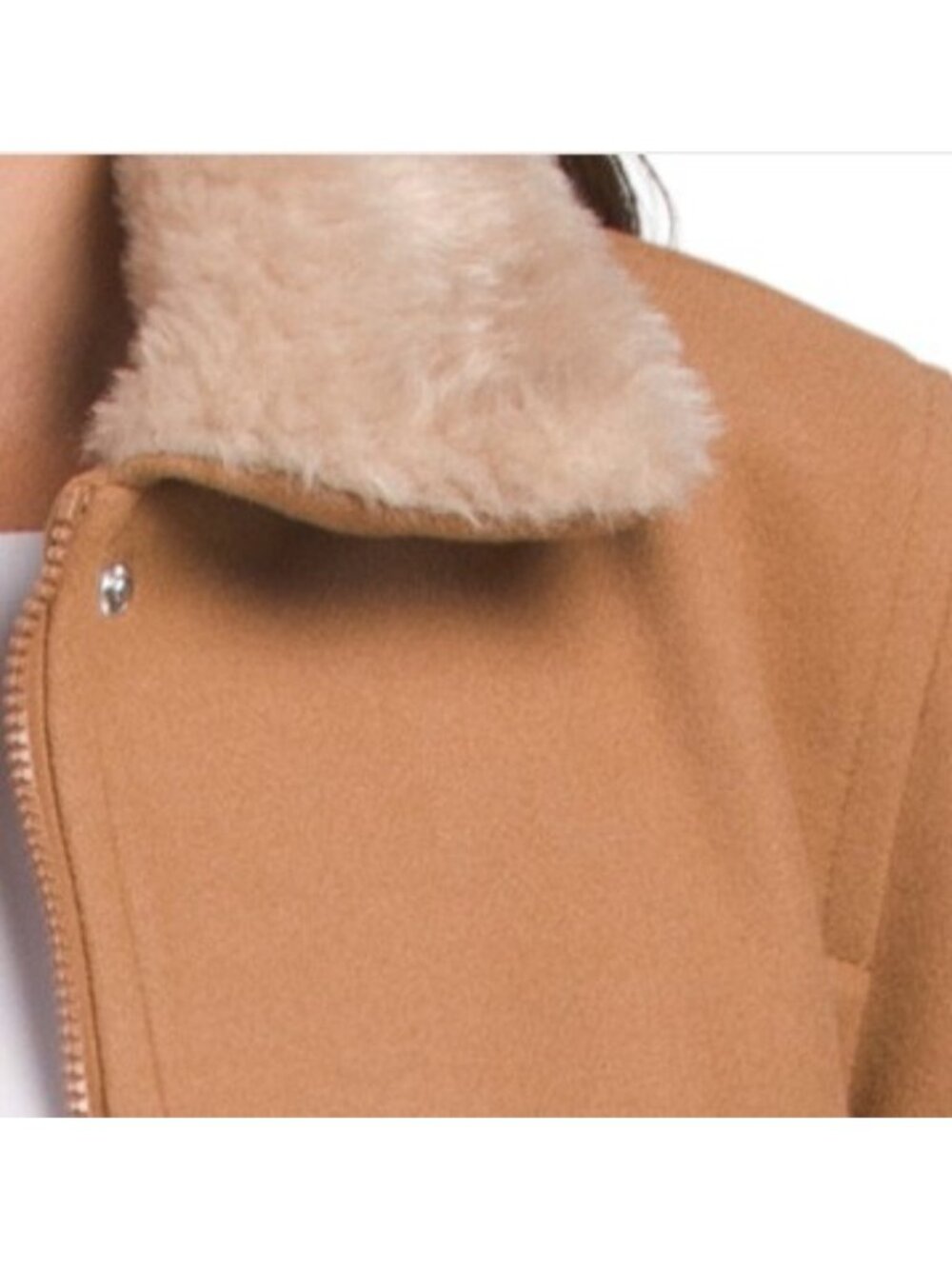 SAM EDELMAN Faux Shearling Collar Bomber Coat - Picture 3 of 3
